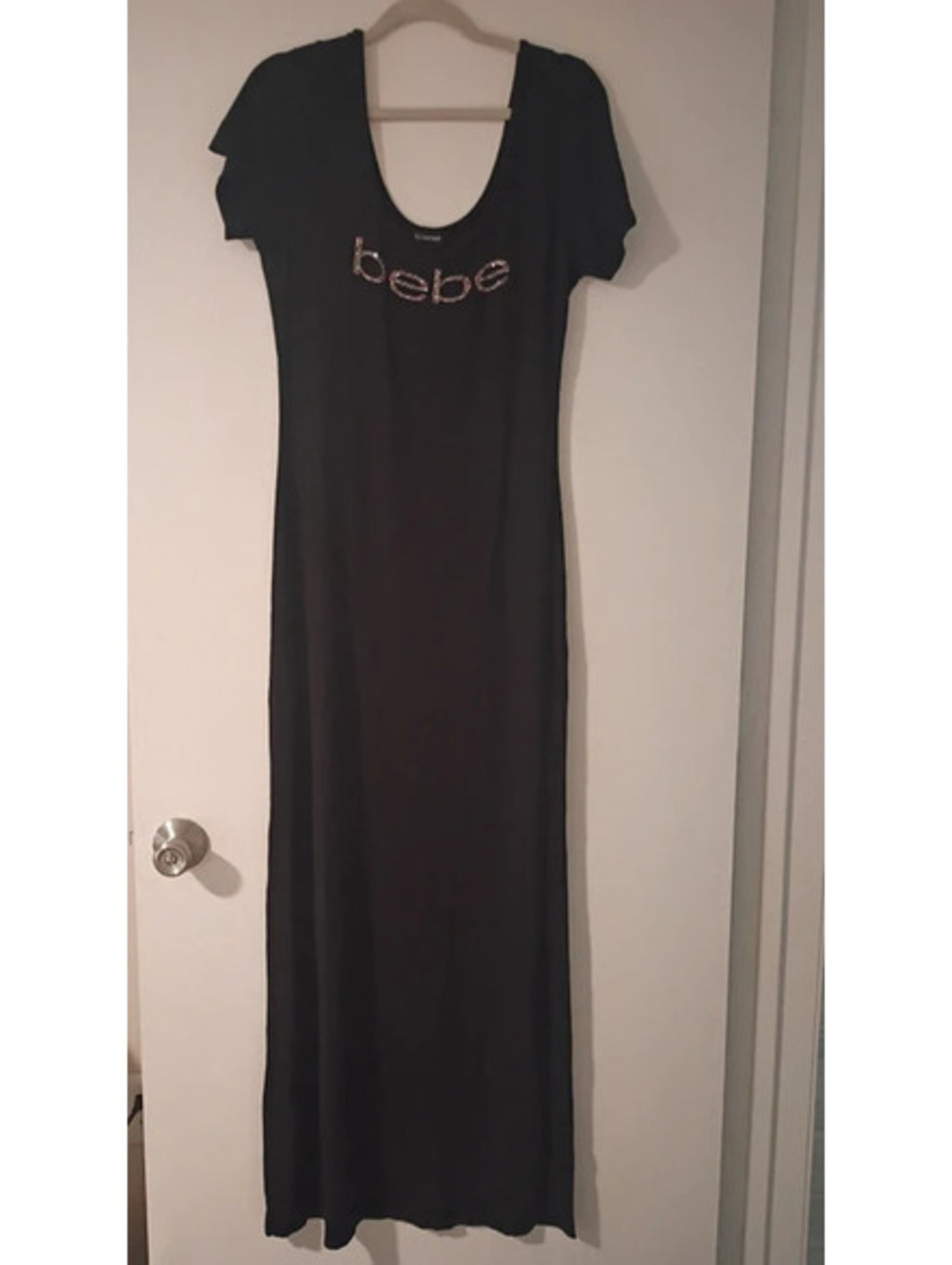 Bebe Long Dress XL in Black